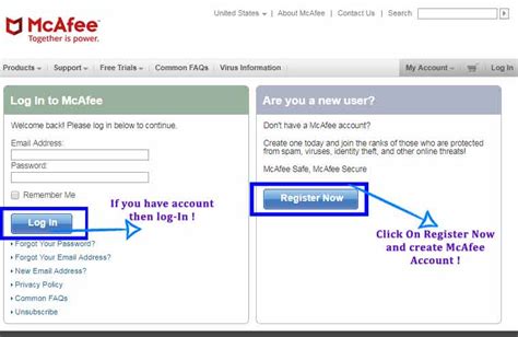 mcafee mitt konto.